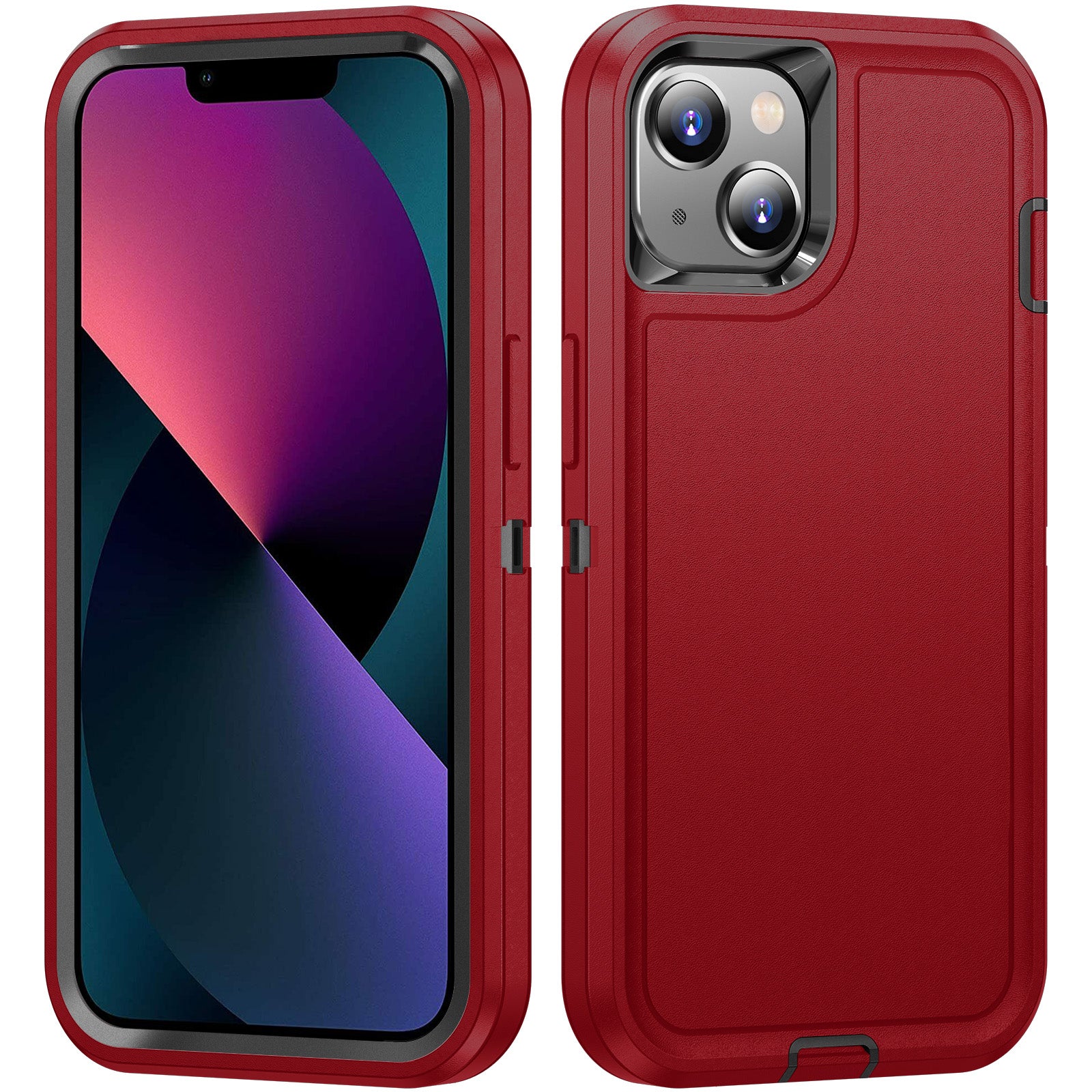 For iPhone 13 14 Phone Case TPU+PC Shockproof Protection Cover with Inner EVA Paper For iPhone 13 14 Phone Case TPU+PC Shockproof Protection Cover with Inner EVA Paper